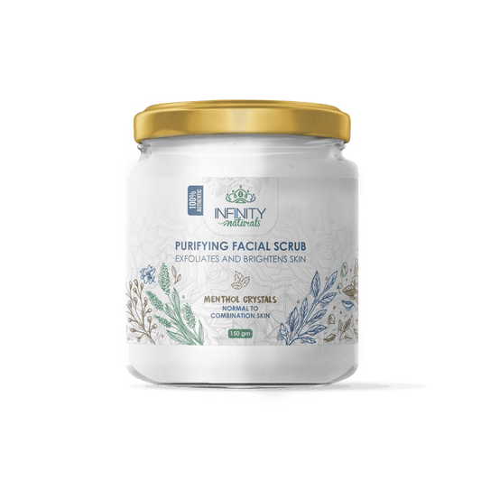 Infinity Naturals Purifying Facial Scrub Menthol Crystals ( Normal to Combination Skin ) - Beauty Bounty