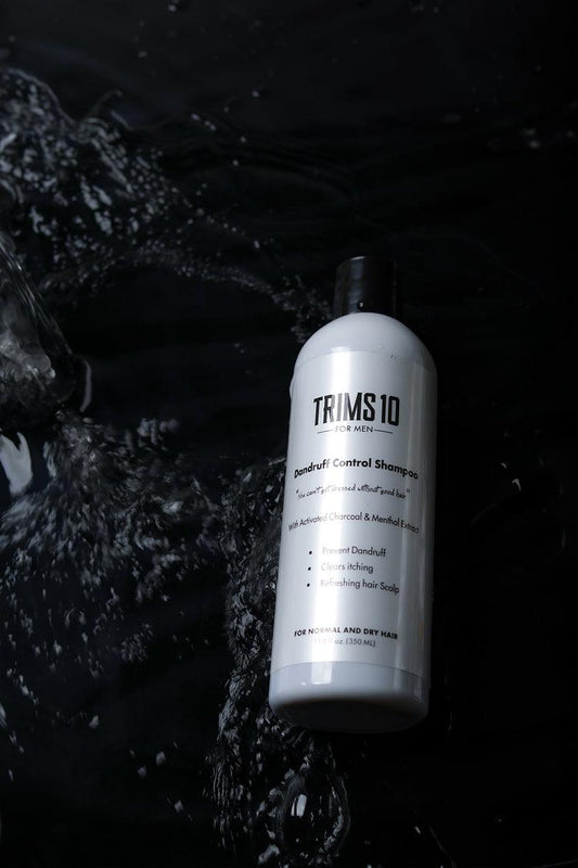 Trims 10 Dandruff Control Shampoo With Charcoal & Menthol - 350 ml - Beauty Bounty