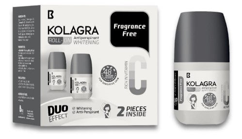 Kolagra whitening Roll on 2*1 promopack 1+1 Fragrance Free