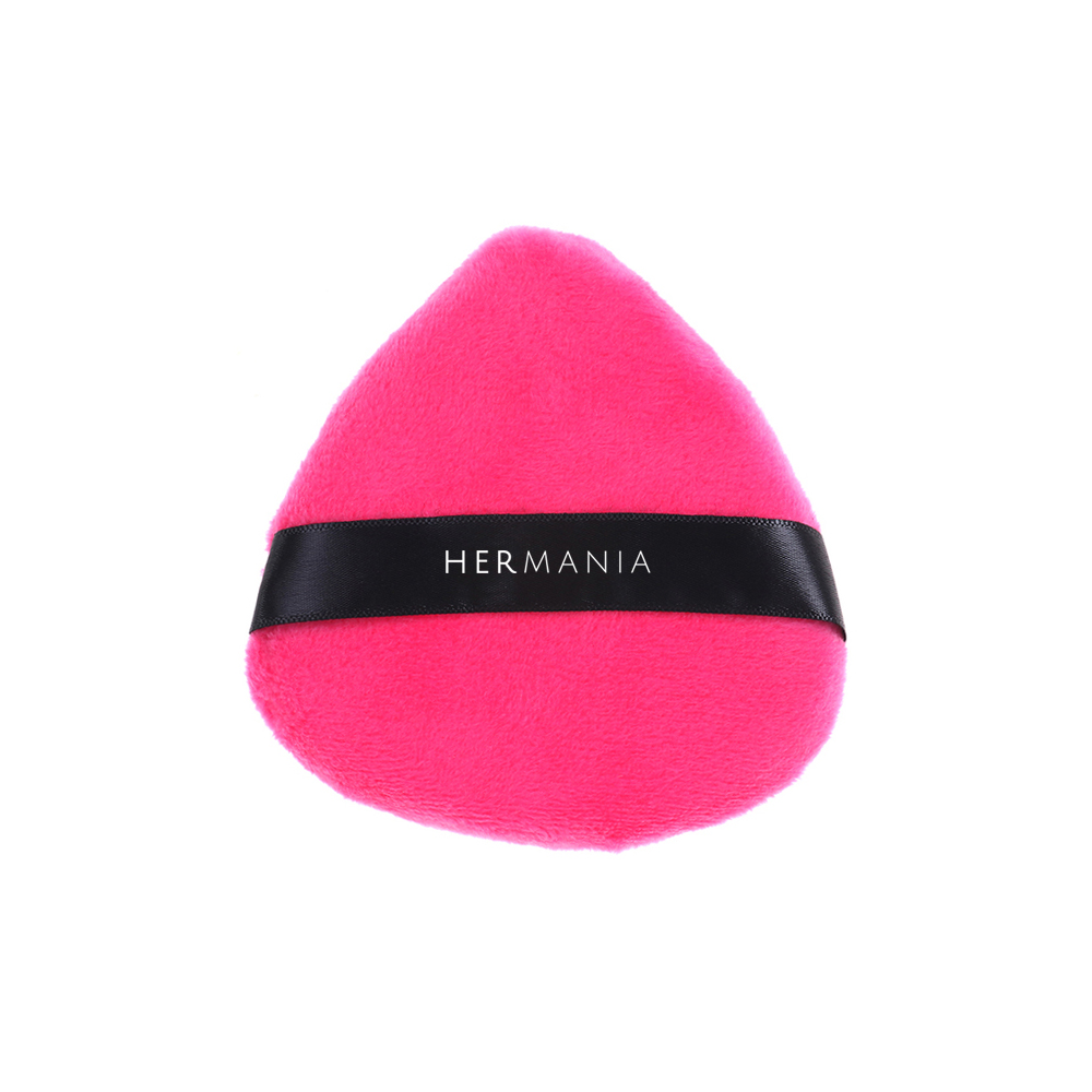 Hermania Big Powder Puff for Body & Face - Barbie Pink