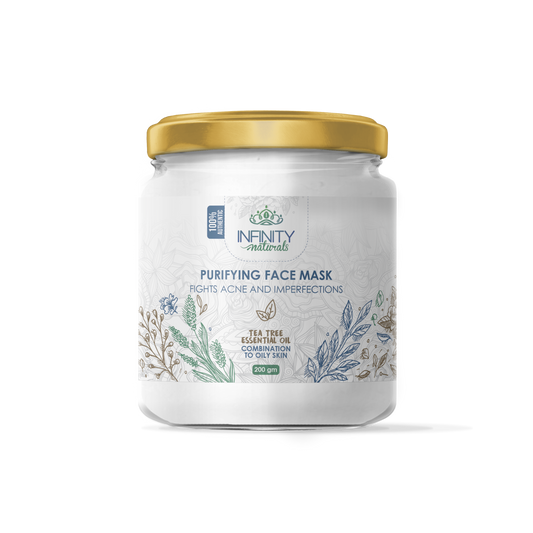 Infinity Naturals Purifying Face Mask Tea Tree Essential Oil ( Combination to Oily Skin )