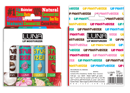 Luna Lip Moisturizer Box 4 Pcs