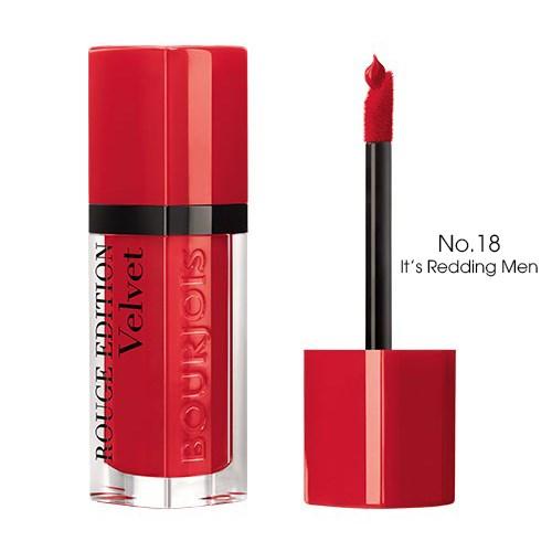 Bourjois Rouge Edition Velvet Liquid lipstick Matte 18 It's Redding Men - Beauty Bounty