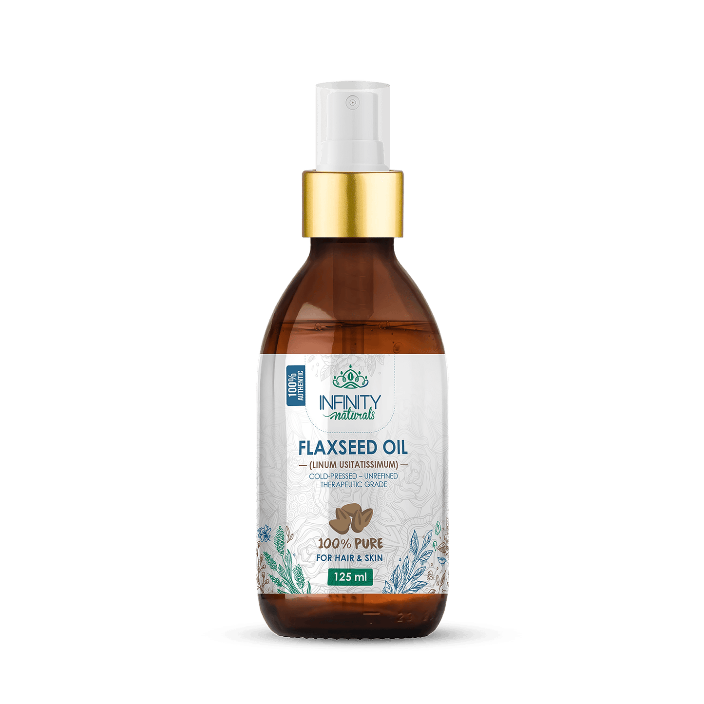 Infinity Naturals 100% Pure Flaxseed Oil ( Hair & Skin ) - Beauty Bounty