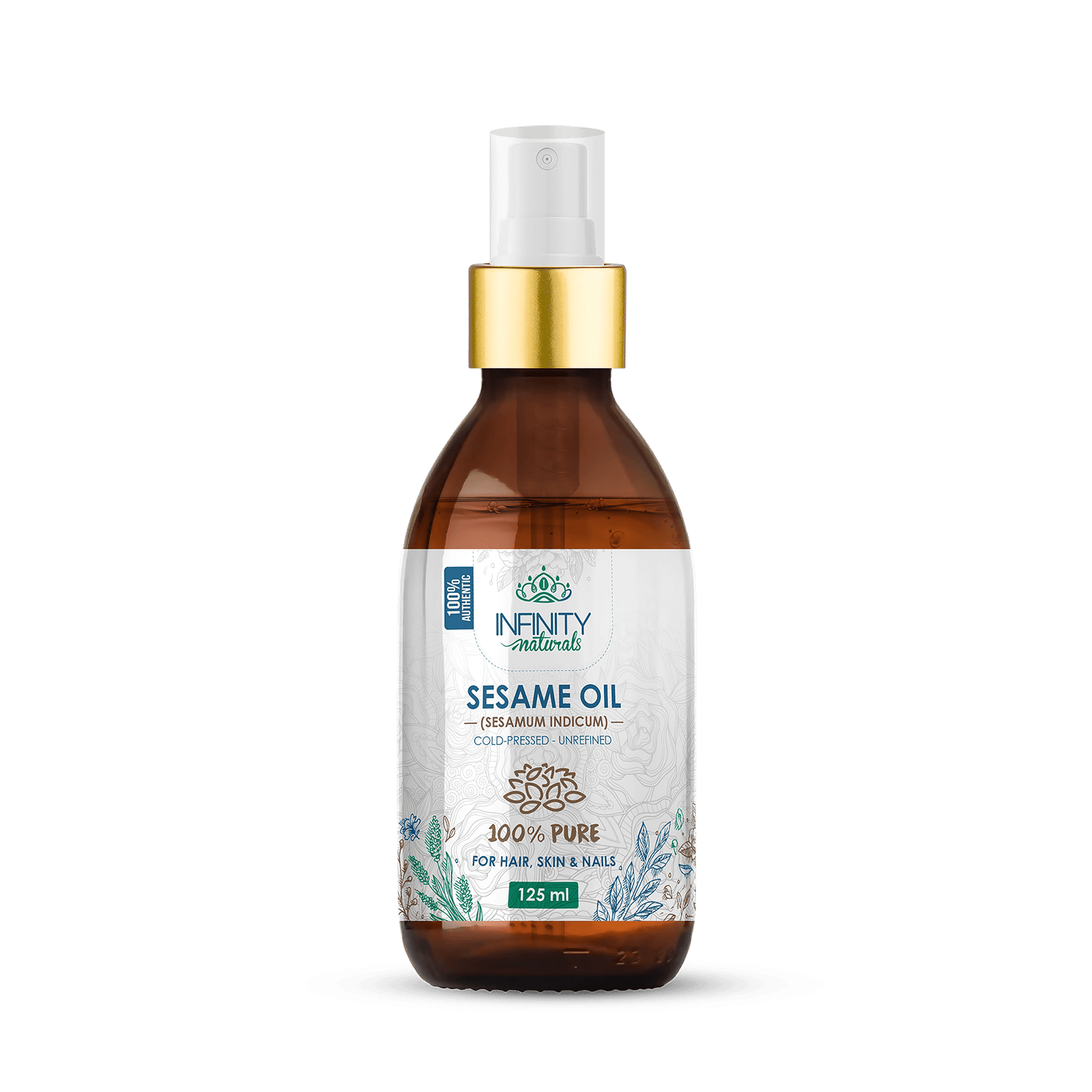 Infinity Naturals 100% Pure Sesame Oil ( Hair , Skin & Nails ) - Beauty Bounty