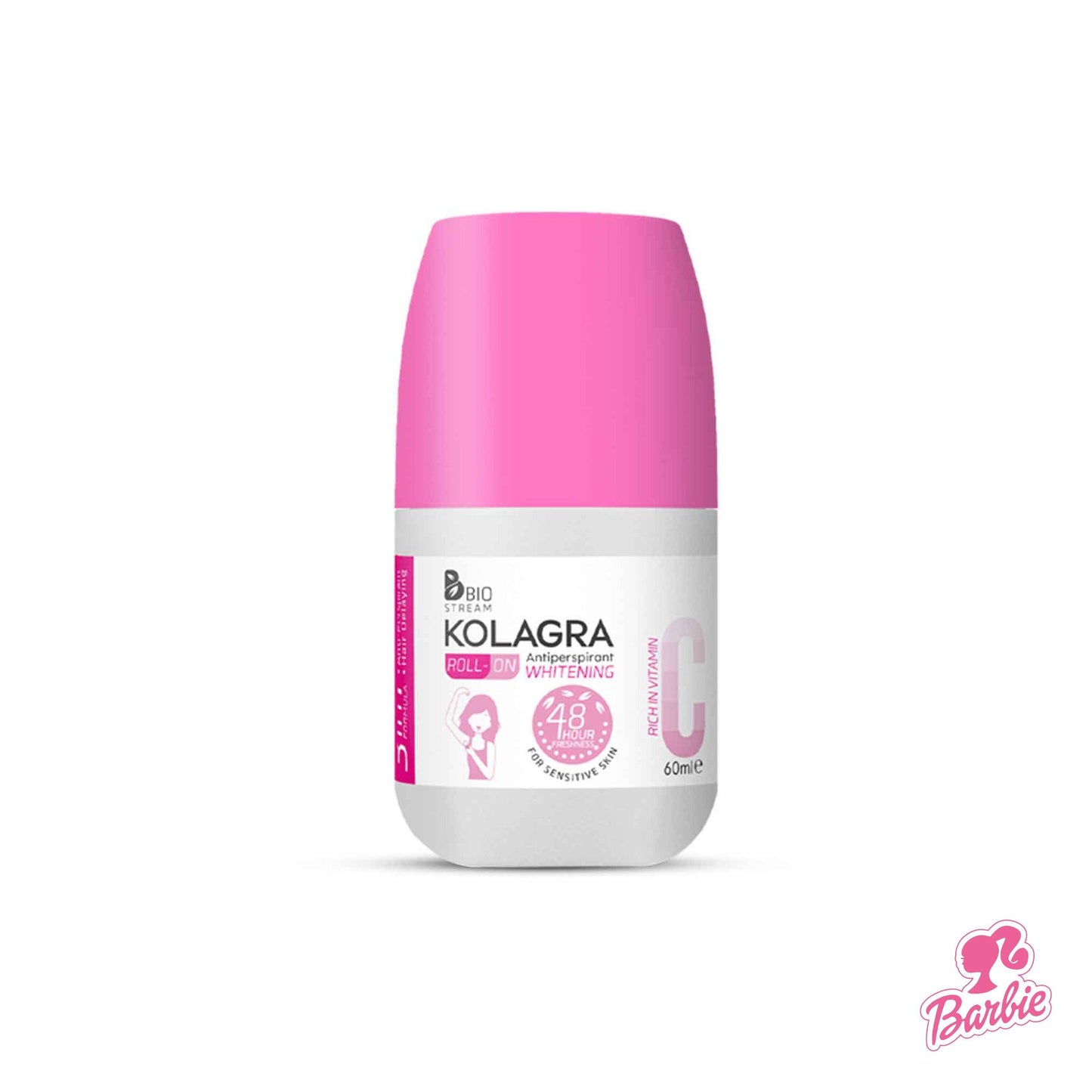 KOLAGRA Whitening Roll on Deodorant 3 IN 1 Vitamin C 60 ML 1 + 1 Offer - Beauty Bounty