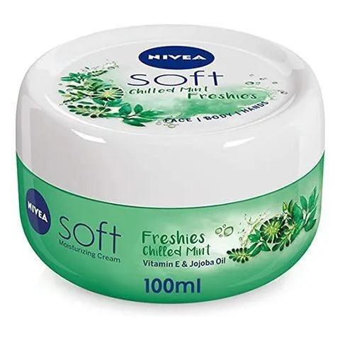 Nivea Soft Freshies Chilled Mint Cream - 100ml - Beauty Bounty