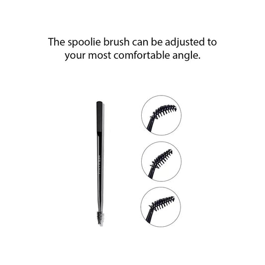 Hermania Eyebrow Wax Dual-End Applicator with Spoolie Brush & Spatula