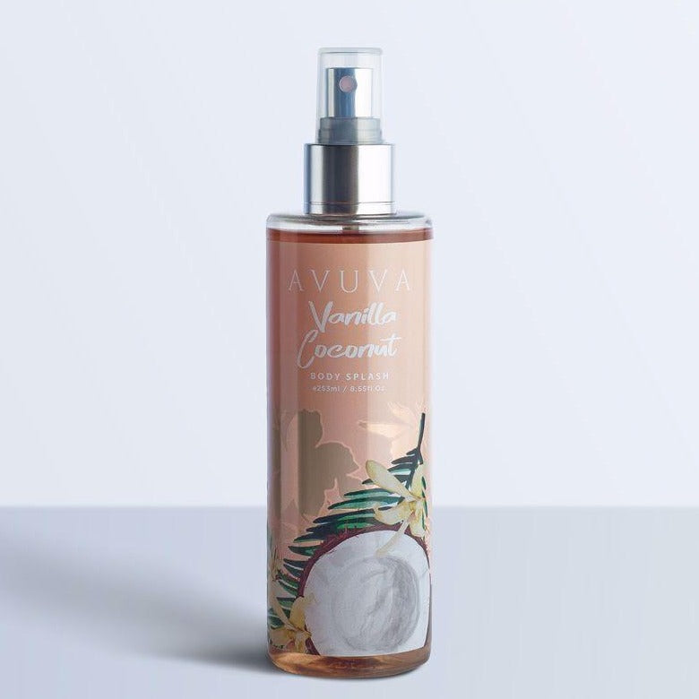 AVUVA SHOWER SCRUB + BODY SPLASH Vanilla Coconut - Beauty Bounty