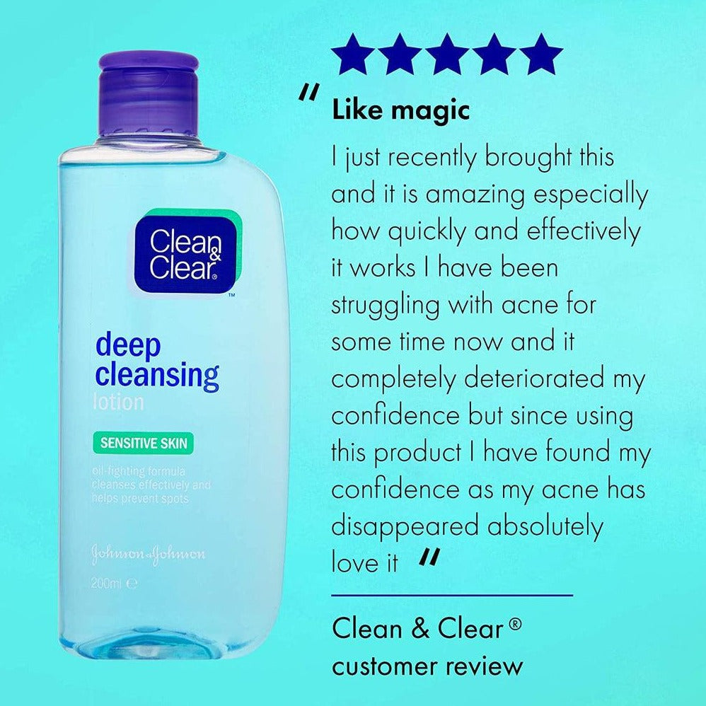 CLEAN & CLEAR deep cleansing lotion 200ML - Beauty Bounty