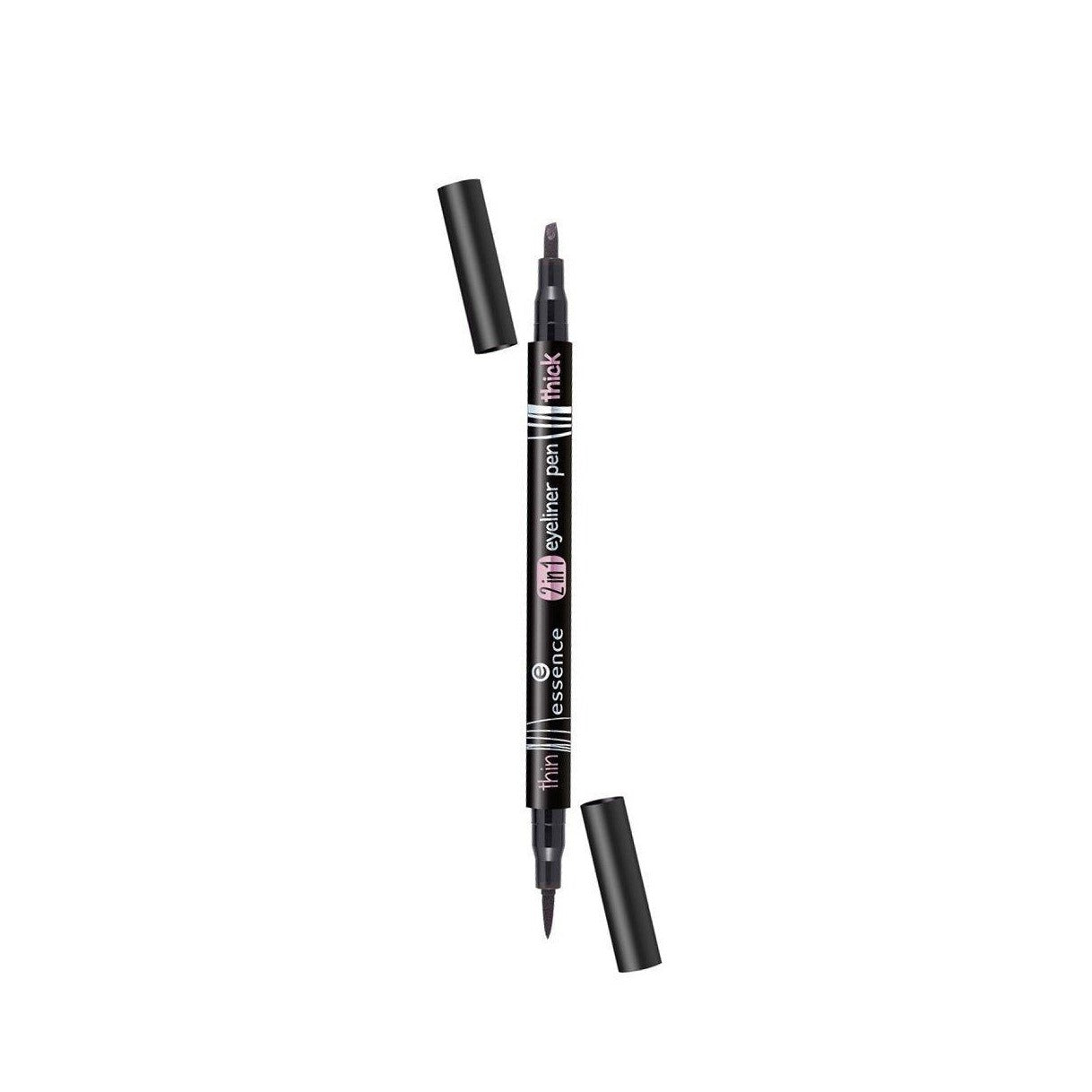 Essence 2in1 eyeliner pen 01 black - Beauty Bounty