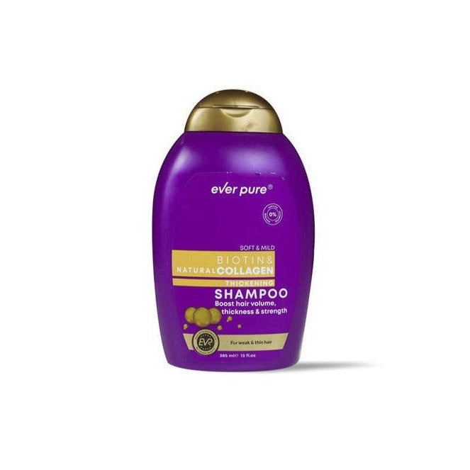 Ever Pure Biotin & Collagen Shampoo Thick & Full - 385ml - Beauty Bounty