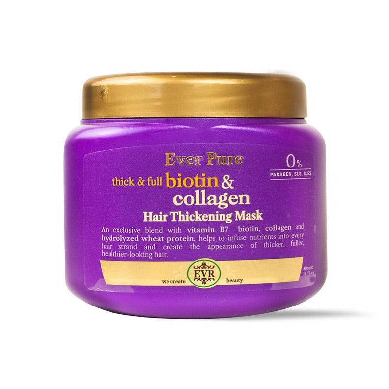 Ever Pure Biotin Collagen Anti Hair Loss Mask Cream 300 ml - Beauty Bounty