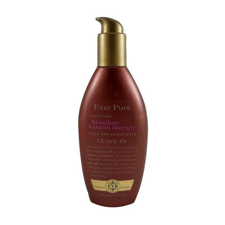 Ever Pure Brazilian Keratin Therapy Leave in Ever Straight - 250ml - Beauty Bounty