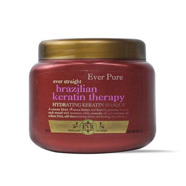 Ever Pure Brazilian Keratin Therapy Mask Ever Straight 300ml - Beauty Bounty