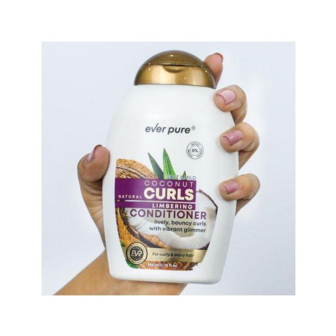 Ever Pure Coconut Curls Conditioner – 385 Ml - Beauty Bounty