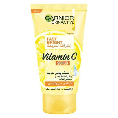 Garnier Fast Bright Daily Scrub with Vitamin C 150 Ml - Beauty Bounty