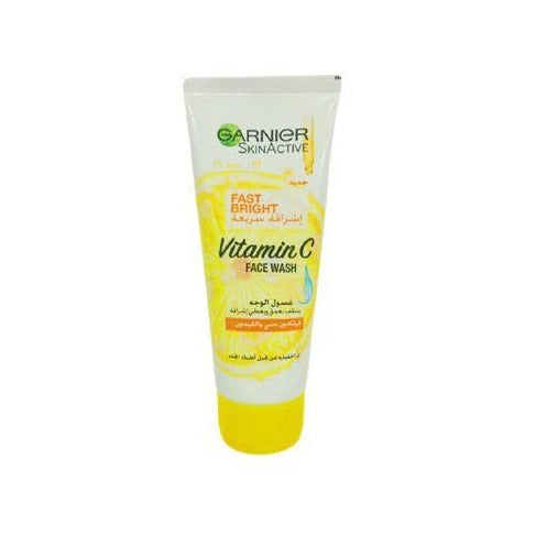Garnier Fast Bright with Vitamin C Face Wash 100ml - Beauty Bounty