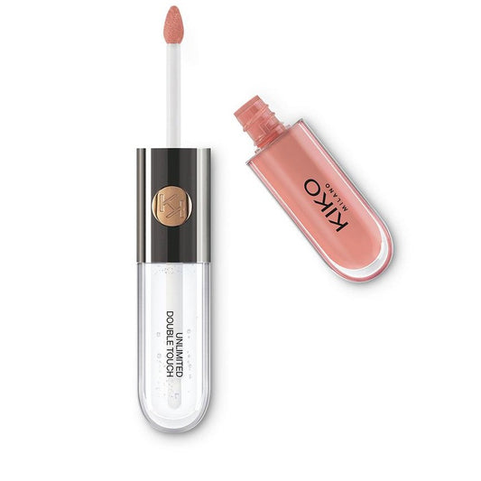 KIKO Milano Liquid lipstick Unlimited Double Touch 102 Satin Rosy Beige - Beauty Bounty