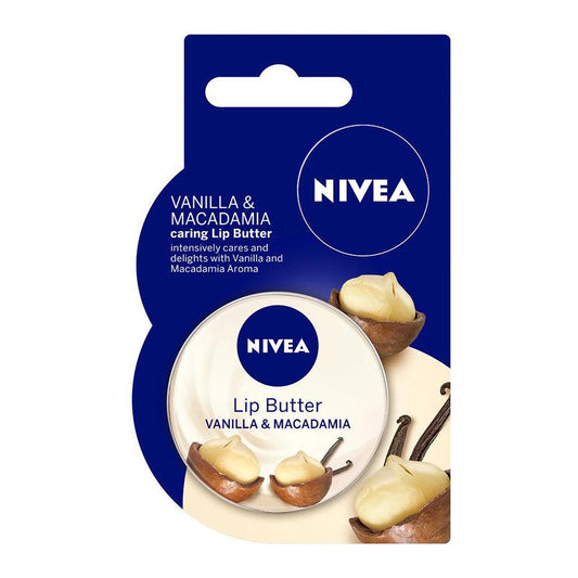 NIVEA Lip Butter Loose Tin Vanilla and Macadamia Kiss - Beauty Bounty