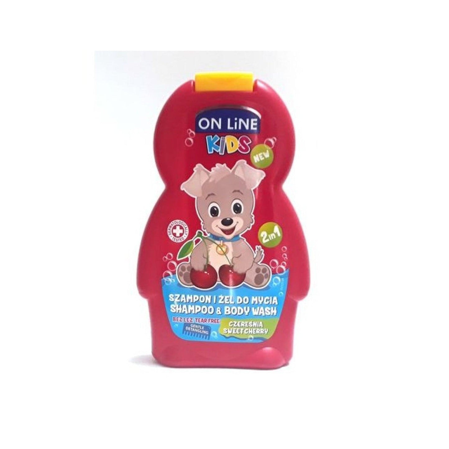 On Line 2 In1 Kids Shampoo And Body Wash With Sweet Cherry - Beauty Bounty