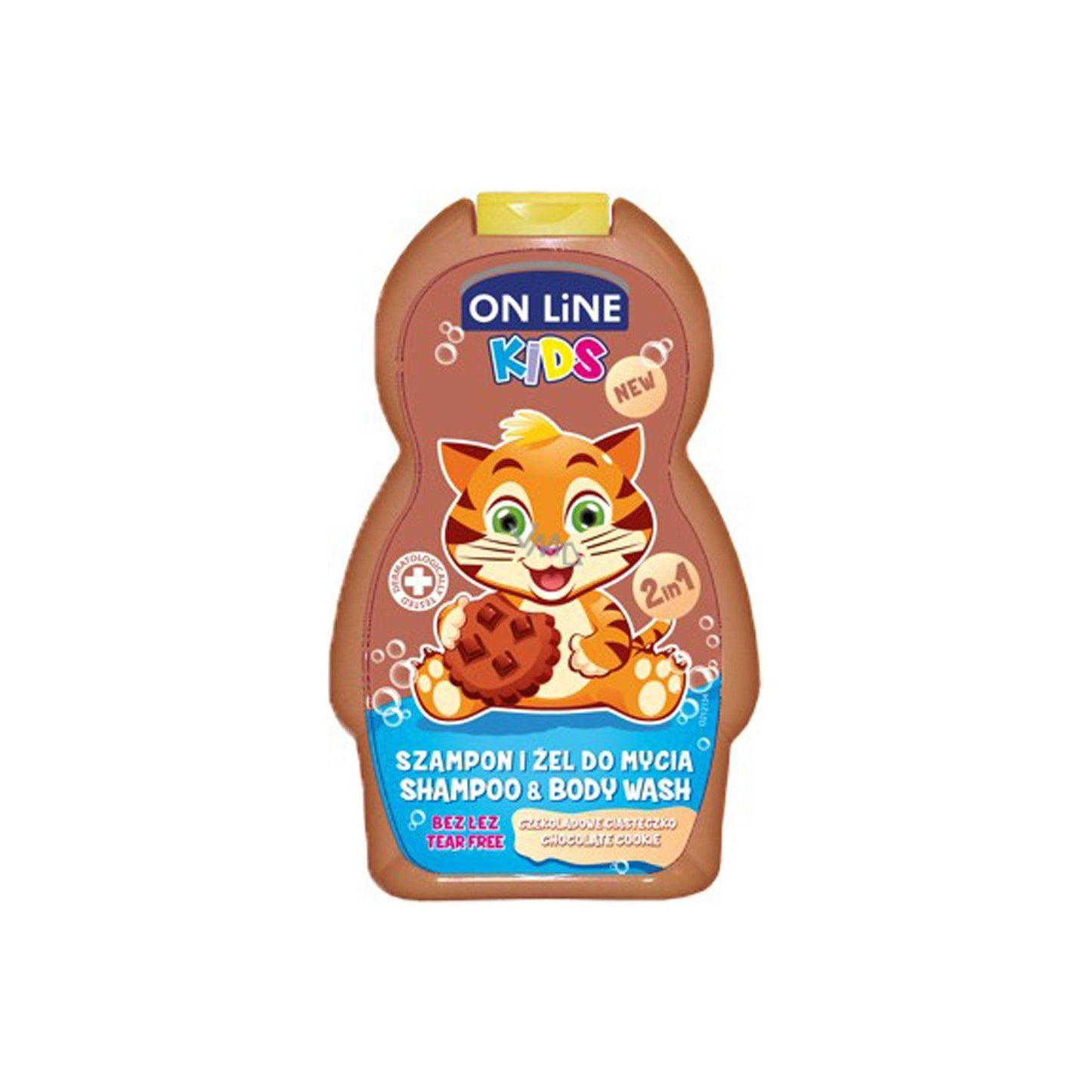 On Line Kids 2 In 1 Shampoo and Body Wash with Chocolate Cookie - Beauty Bounty