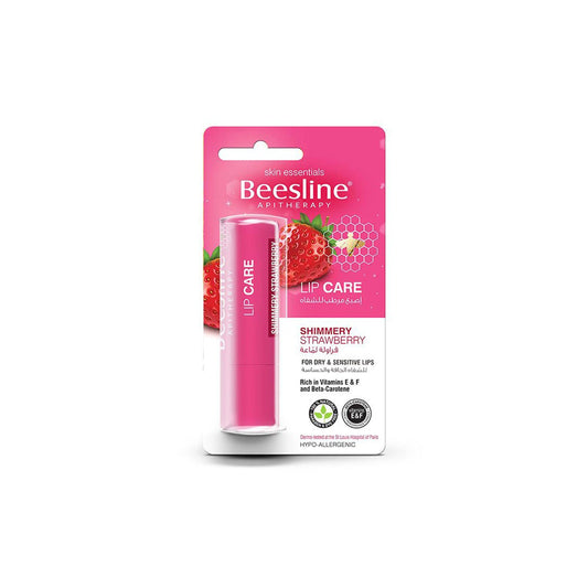 Products Beesline Lip Care Shimmery Strawberry 4 G - Beauty Bounty