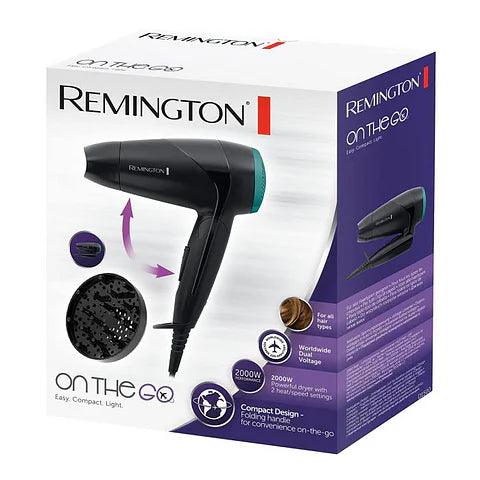 Remington D1500 Travel hair dryer Black, Turquoise 2000W - Beauty Bounty