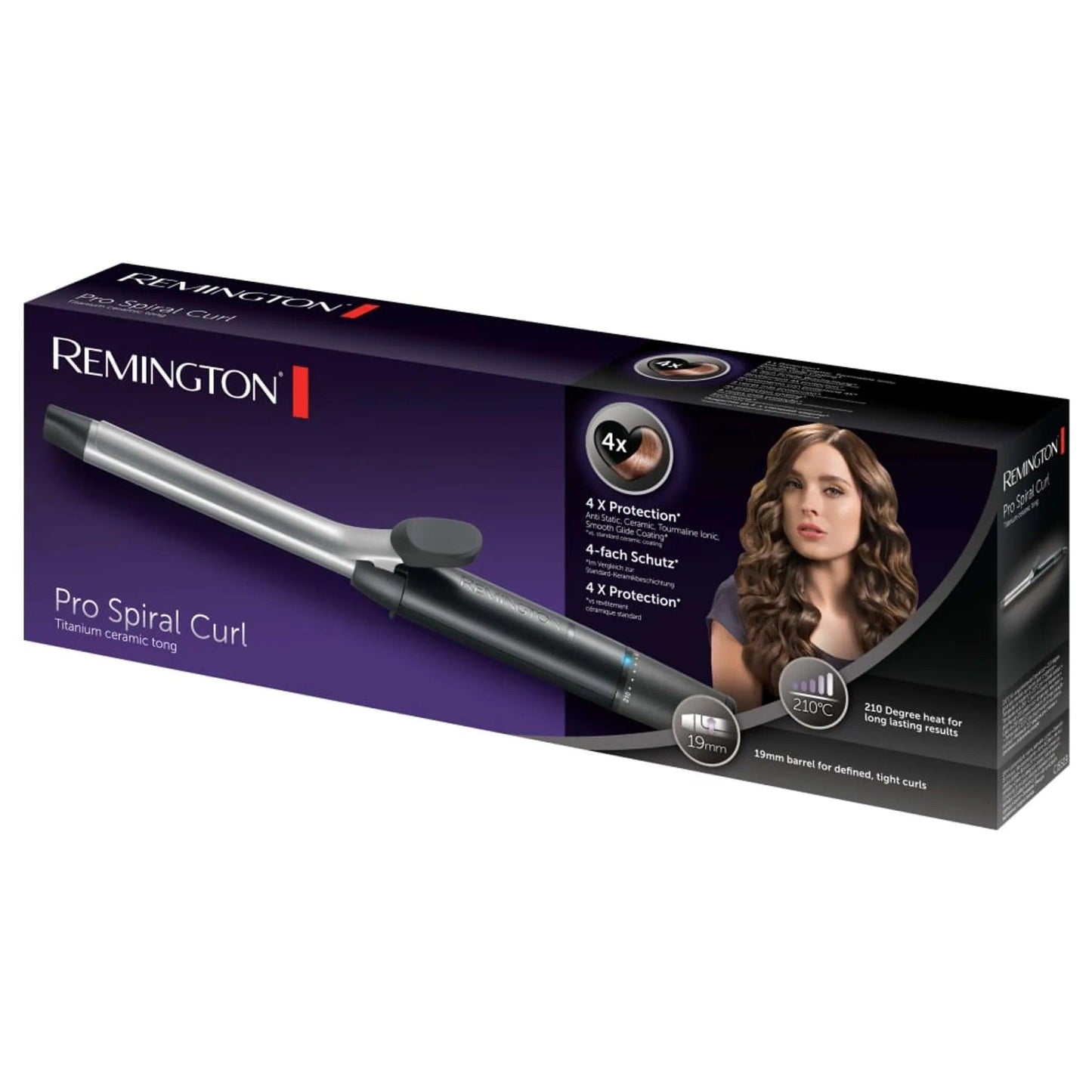 Remington Pro Spiral Curl CI5519 Curl wand, Black - Beauty Bounty