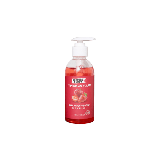 Scrubby Bubby Super Hydrating Beauty Shower Gel Scrubby Bubby Strawberry Sorbet 300 Grm - Beauty Bounty