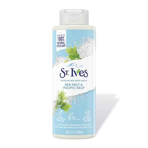 ST.IVES EXFOLIATING BODY WASH SEA SALT AND PACIFIC KELP 473 ML - Beauty Bounty