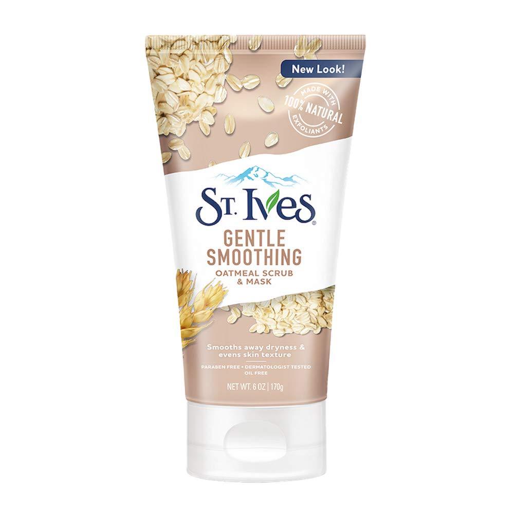 ST.IVES GENTLE SMOOTHING OATMEAL FACE SCRUB & MASK - Beauty Bounty