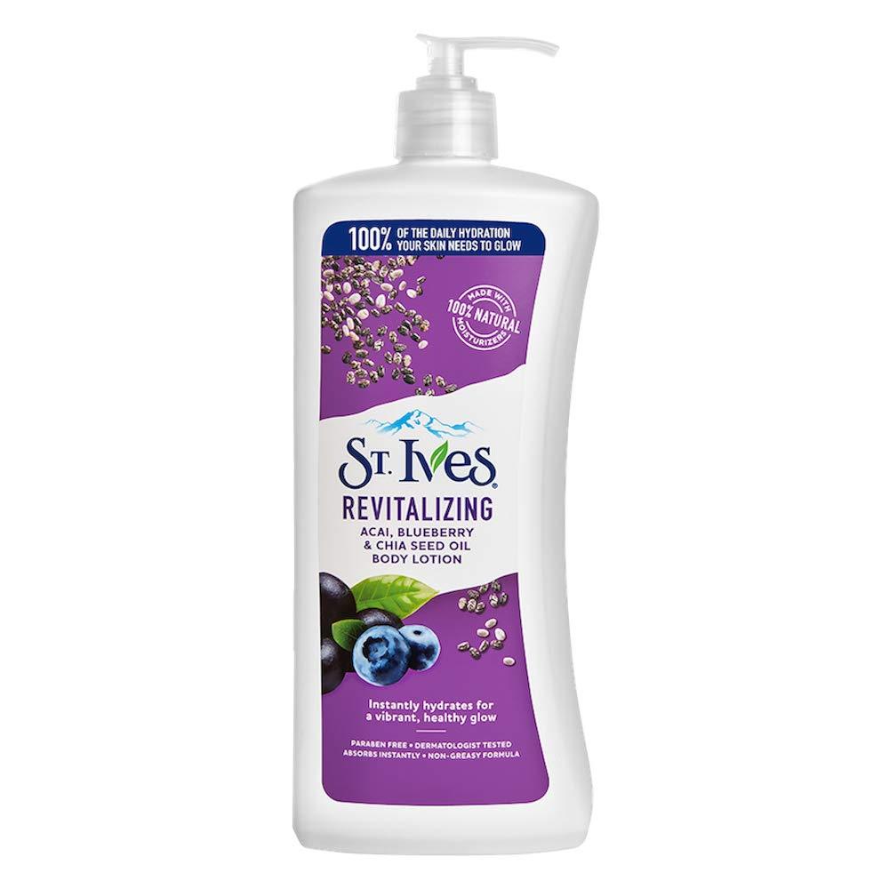 ST.IVES REVITALIZING ACAI BLUEBERRY & CHIA SEED OIL BODY LOTION 621 ML - Beauty Bounty
