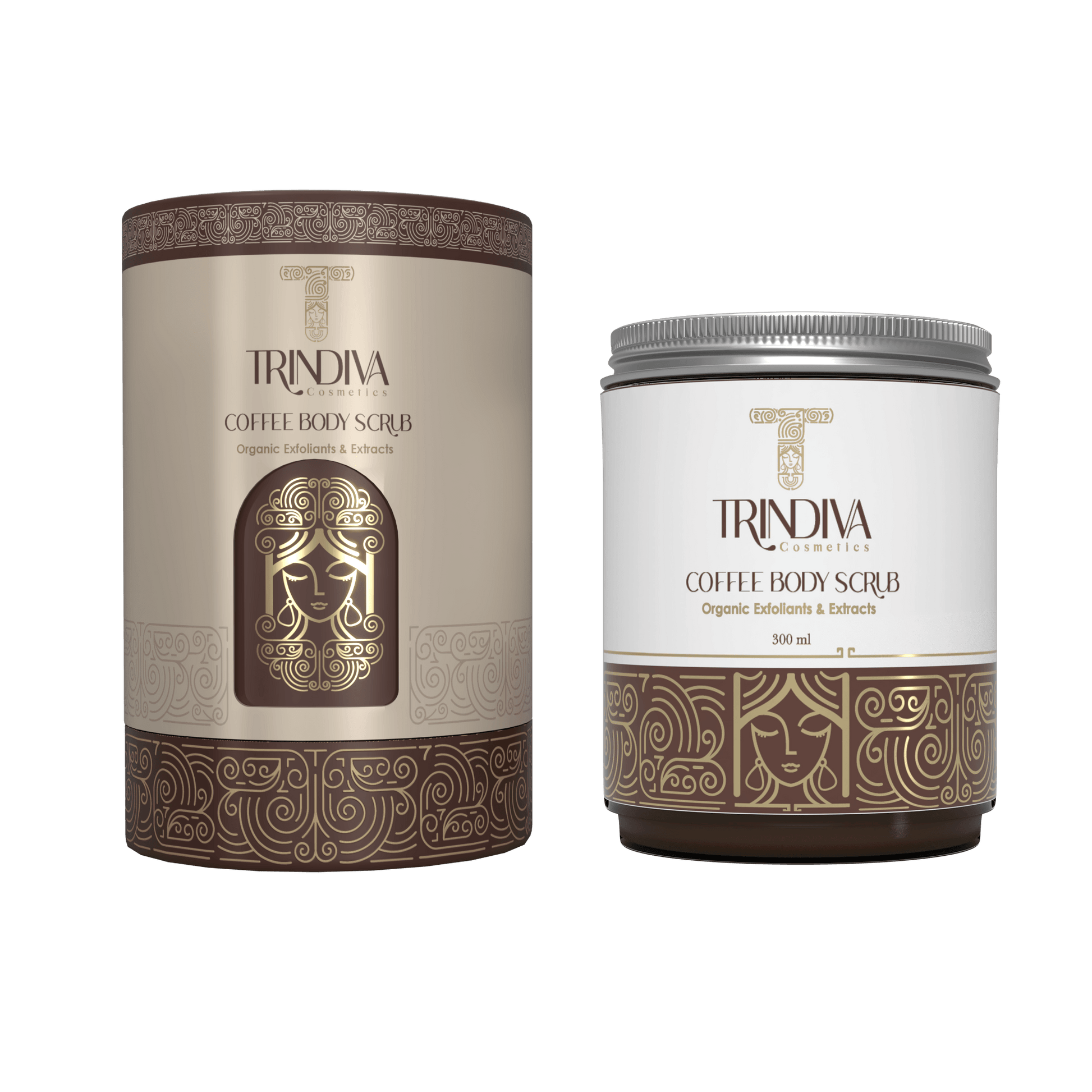 Trindiva body scrub (coffee) - 300 ml - Beauty Bounty